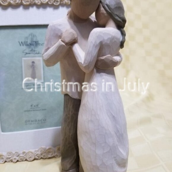 Willow Tree Susan Lordi Promise Gift Set Photo Frame Couple Love Flower Figurine - Picture 2 of 6